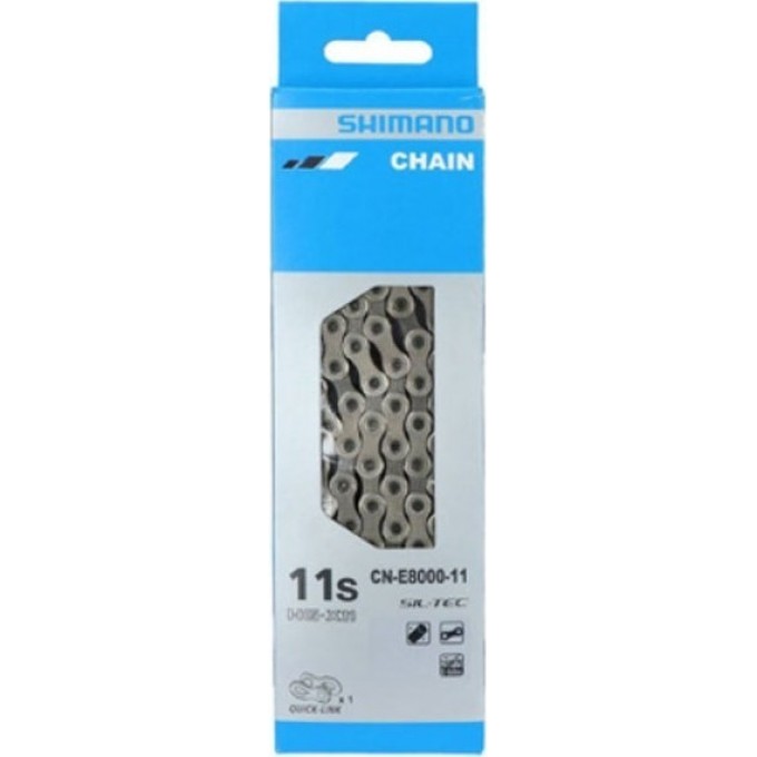 Цепь SHIMANO E8000, 11 скоростей, 138 звеньев, с замком цепи ICNE800011138Q Цепь SHIMANO E8000, 11 скоростей, 138 звеньев, с замком цепи ICNE800011138Q