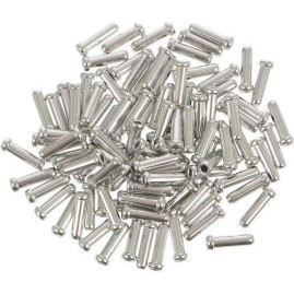 Концевик SHIMANO алюминиевый для троса переключателя, 100 штук, Y62098030