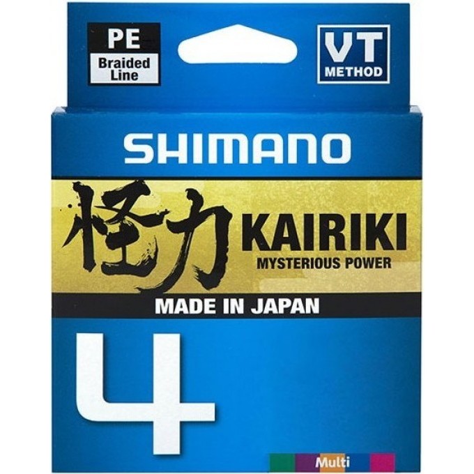 Леска плетёная SHIMANO KAIRIKI 4 PE 150 м разноцветная 0.230 мм 18.6 кг LDM54TE3023015M Леска плетёная SHIMANO KAIRIKI 4 PE 150 м разноцветная 0.230 мм 18.6 кг LDM54TE3023015M