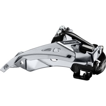 Переключатель передний SHIMANO TOURNEY, TY710-2, для 2X7/8 скорость, универсальная тяга, универсальный хомут, угол: 63-68, для 46T Переключатель передний SHIMANO TOURNEY, TY710-2, для 2X7/8 скорость, универсальная тяга, универсальный хомут, угол: 63-68, для 46T