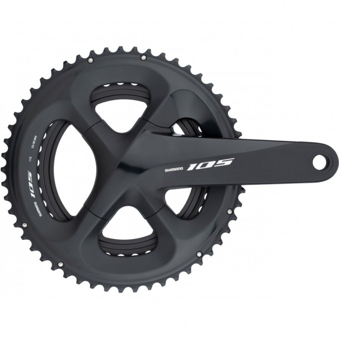Система SHIMANO 105, R7000, 11 скоростей, 172,5 мм, 53/39T, черный IFCR7000DX39L Система SHIMANO 105, R7000, 11 скоростей, 172,5 мм, 53/39T, черный IFCR7000DX39L