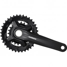 Система SHIMANO ACERA MT210-2B, 175 мм, 36/22T, интегрированный вал, черный, для 9 скоростей, CL:+3 мм, без упаковки