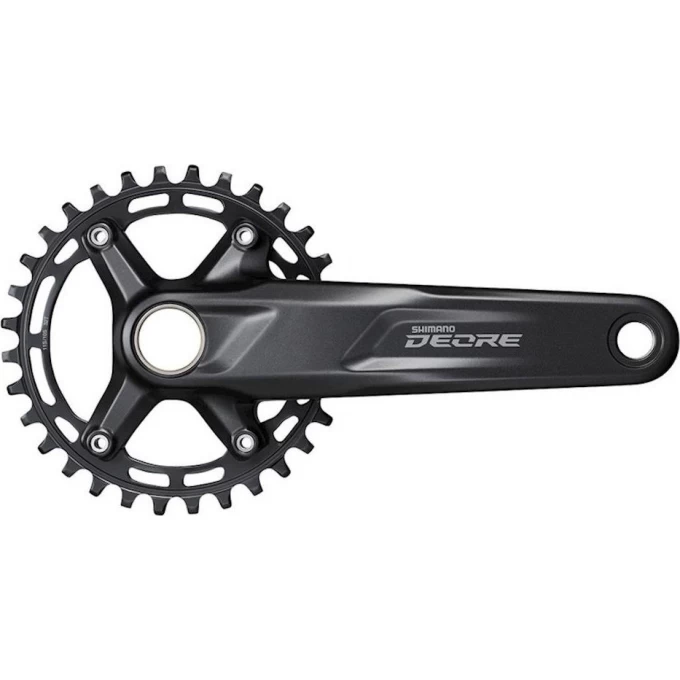 Система SHIMANO DEORE M5100-1 для 1x10/11 скоростей, 175мм, интегрированный вал, 32T без каретки, для CL:52мм EFCM51001EXA2 Система SHIMANO DEORE M5100-1 для 1x10/11 скоростей, 175мм, интегрированный вал, 32T без каретки, для CL:52мм EFCM51001EXA2