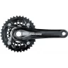 Система SHIMANO DEORE, M617, 170 мм, интегрированный вал, 38/24T без каретки, черный EFCM617CX84L