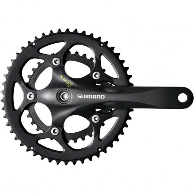 Система SHIMANO R345, 175 мм, OCTALINK, 50/34T без каретки, 9 скоростей, черный EFCR345E04XL Система SHIMANO R345, 175 мм, OCTALINK, 50/34T без каретки, 9 скоростей, черный EFCR345E04XL