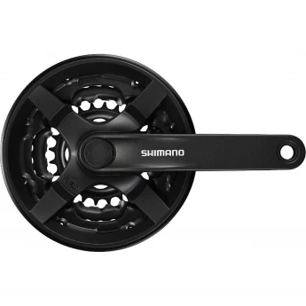 Система SHIMANO TOURNEY TY301, 170 мм, квадрат, 42/34/24, с защитой, черный, без упаковки