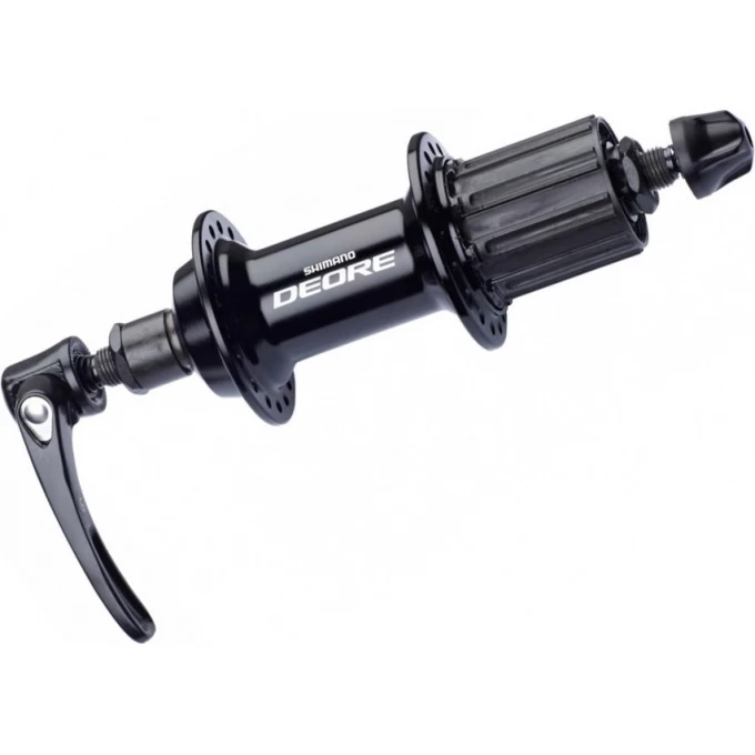Втулка задняя SHIMANO DEORE, T610, 36 отверстий 8/9/10 скоростей QR, черный EFHT610AZBL Втулка задняя SHIMANO DEORE, T610, 36 отверстий 8/9/10 скоростей QR, черный EFHT610AZBL