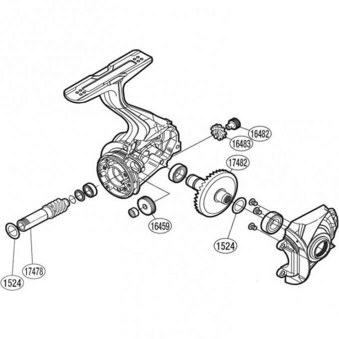 Запчасть для катушки SHIMANO GEAR SET набор шестеронок главной пары PK0338 Запчасть для катушки SHIMANO GEAR SET набор шестеронок главной пары PK0338