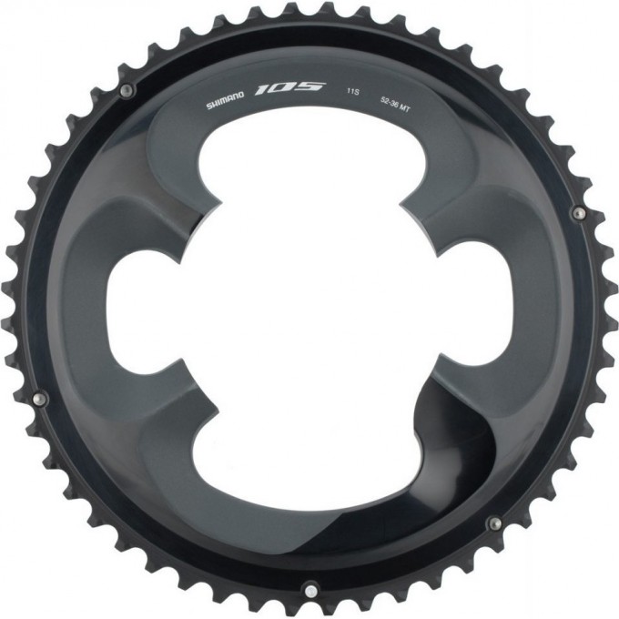 Звезда передняя SHIMANO 105, для FC-R7000, 52T-MT для 52-36T, черная Y1WV98030 Звезда передняя SHIMANO 105, для FC-R7000, 52T-MT для 52-36T, черная Y1WV98030